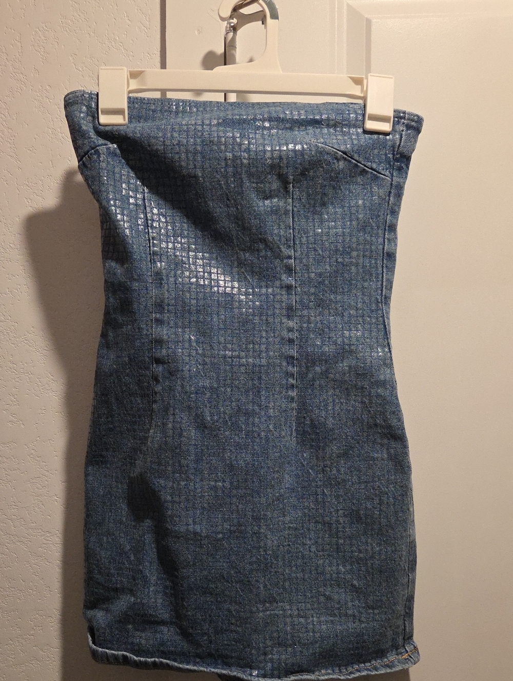 Forever 21 Blue Strapless Mini Dress